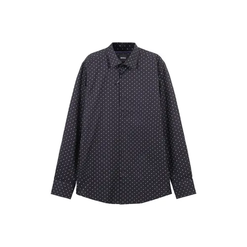 Hugo Boss SS24 Рубашка Мужская Темно-синяя