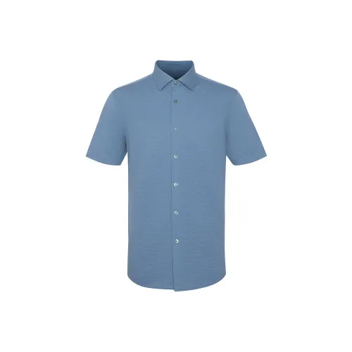 Satchi Blue Gray Мужские Рубашки