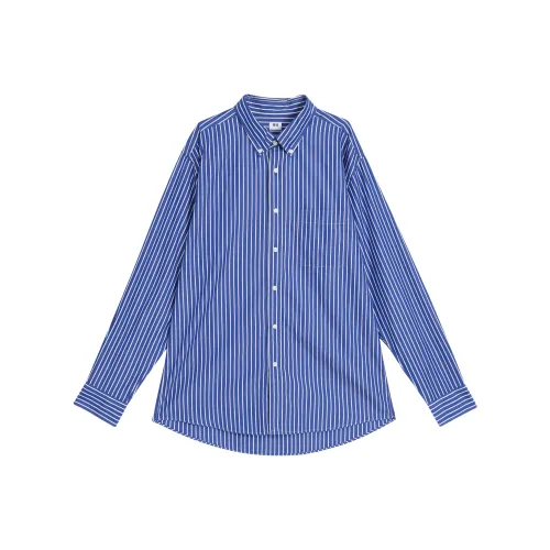 UNIQLO Морской синий Мужские рубашки