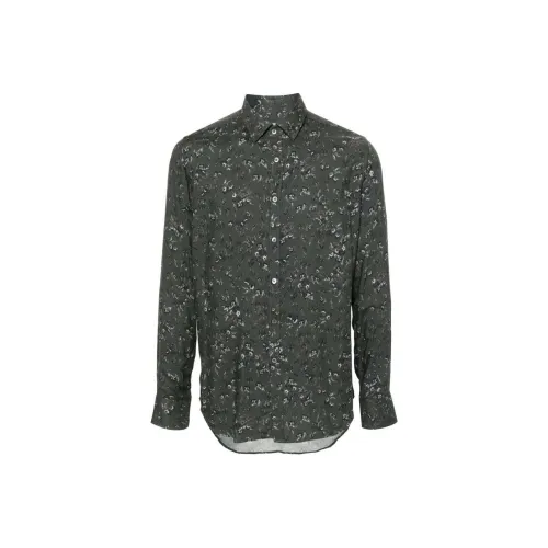 Canali Carbon Gray Мужские Рубашки