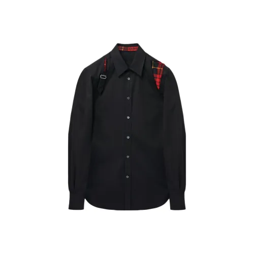Alexander McQueen FW24 Рубашка Мужская Черная