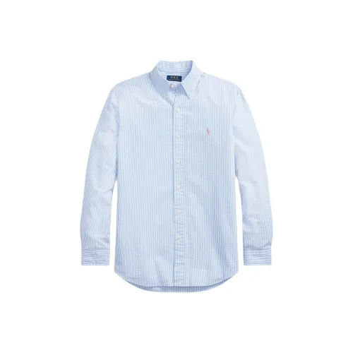 Polo Ralph Lauren Рубашка Мужская Синяя Белая