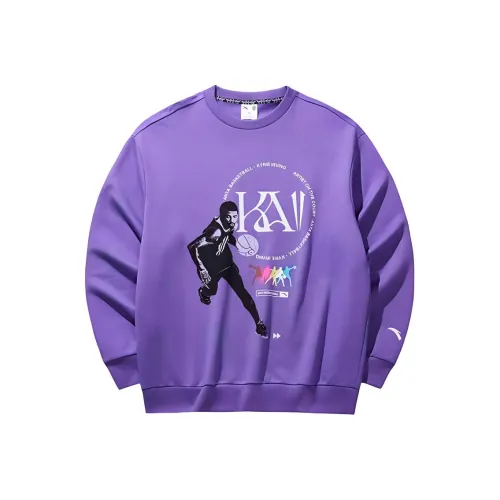 ANTA Sports Life Collection Толстовка Мужская Флуоресцентный Виноградный Фиолетовый