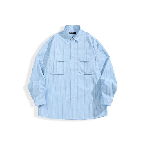 PEACEBIRD MEN Рубашка Мужская Небесно-Синий 1