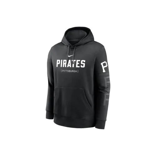 Nike ClubNike X MLB Collaboration Pittsburgh Pirates Модный Свитшот Мужской Черный