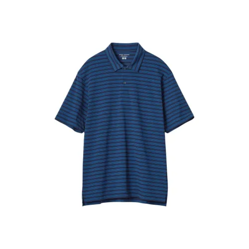 UNIQLO Поло Унисекс Морской Синий