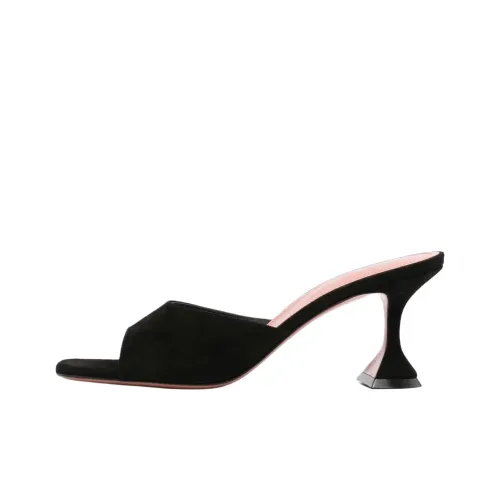 AMINA MUADDI Шлепанцы 7 см Женские Черные