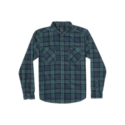 RVCA Охотничий зеленый Мужская рубашка