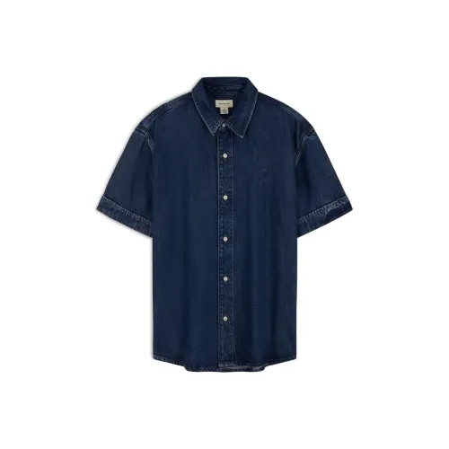 CALVIN KLEIN Рубашка Мужская Джинсовая Синяя