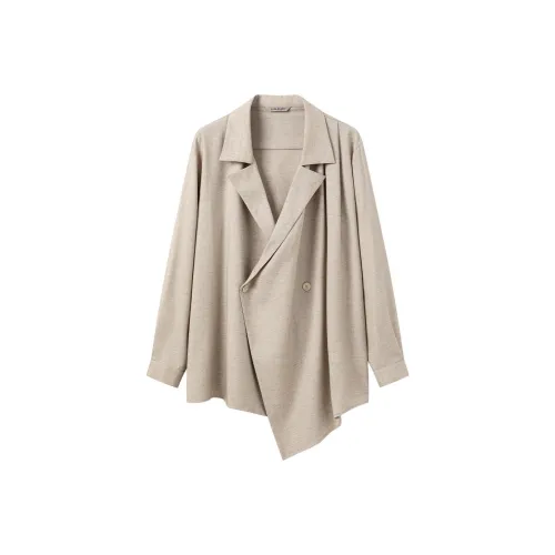 YUNYI Светлый хаки Унисекс Рубашки