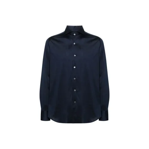 Canali SS24 Рубашка Мужская Oxford Blue