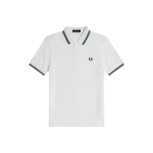 FRED PERRY Белая Мужская Поло