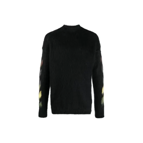 Off Белый SS21 Черный Мужские Свитера