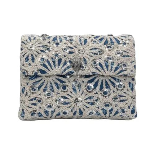 Kurt Geiger London Хлопок Плечевая сумка Большая Женская Синяя и Многоцветная