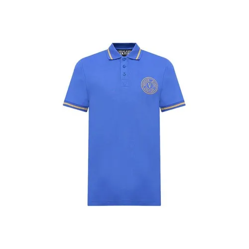 VERSACE JEANS COUTURE Королевский Синий Мужское Поло
