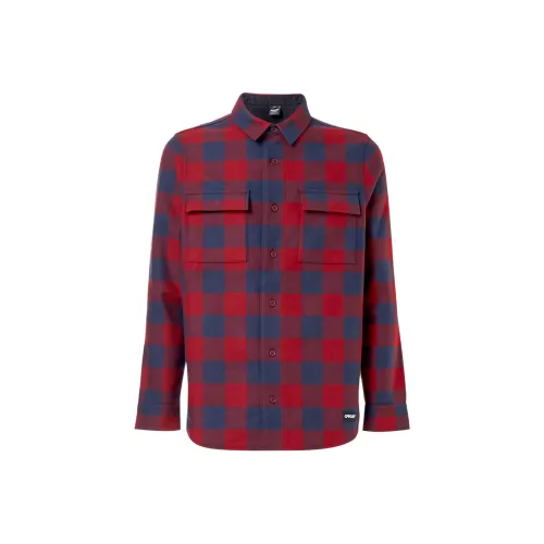 Oakley Red Men's Shirts Оклэй Красный Мужские Рубашки