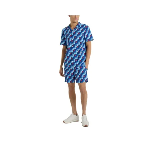 Umbro SS24 Cabana Printed Рубашка Regal Синий MULTI Рубашка Мужская Protea Синий