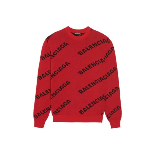 Balenciaga Red Men's Sweaters Баленсиага Красные Мужские Свитера