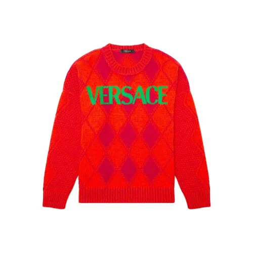 VERSACE Мужские свитеры оранжевого цвета