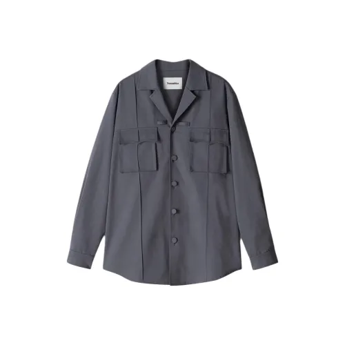 NANUSHKA Рубашка Мужская Угольный Серый