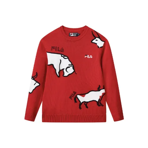 FILA Легендарный красный Унисекс Свитеры