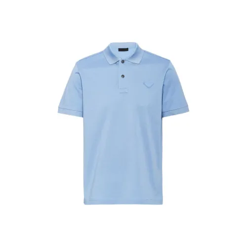 PRADA Пике Поло Мужское Синий