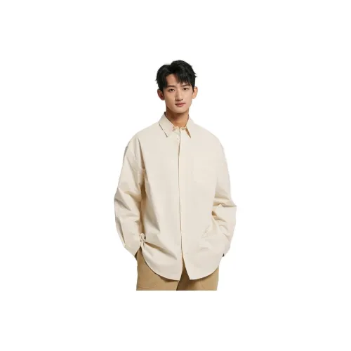 Calvin Klein Экрю Мужские Рубашки