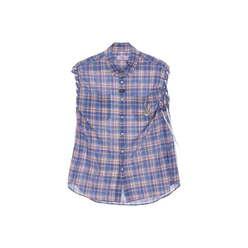 MARTINE ROSE SS25 Рубашка Мужская Синяя