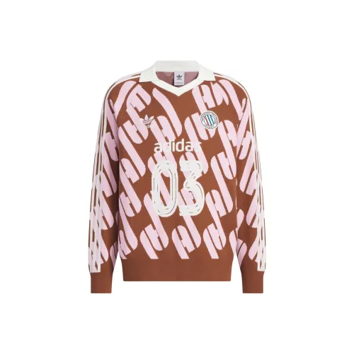 Adidas Originals ADCBC FW24 Adicolor Толстовка Унисекс Темно-коричневый Розовый