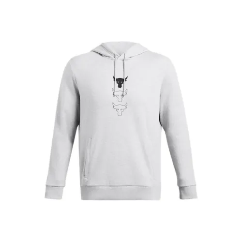 Under Armour x JUSHIQIANGSEN LIANMINGKUAN ProjectRock FW24 Rival FLC Толстовка Мужская Ореолово-Серый