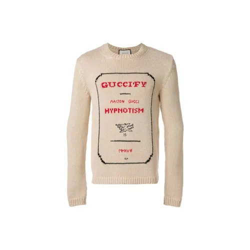 GUCCI Молочно-чайный Бежевый Мужские Свитера