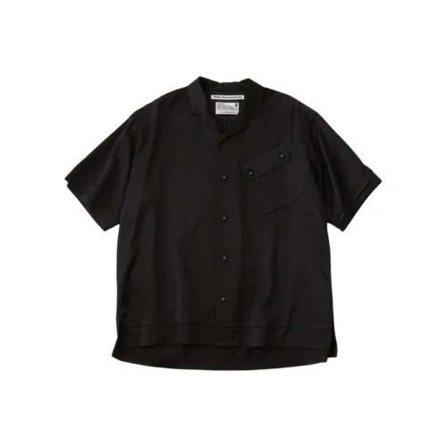 White Mountaineering Черные Мужские Рубашки