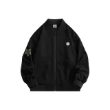 Чёрный (Бейсбольный воротник)