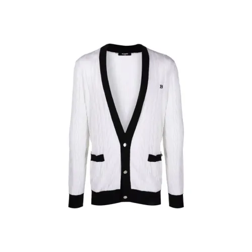 BALMAIN Белые Мужские Свитера