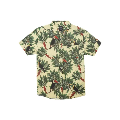 RVCA Желтые Мужские Рубашки