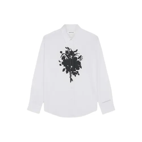 Maison Kitsune Белые Мужские Рубашки