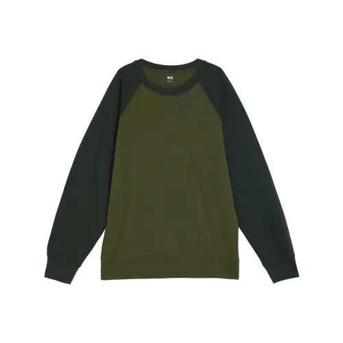 UNIQLO Толстовка Унисекс Темно-оливковый