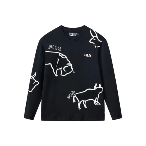 FILA Мужские черные свитеры