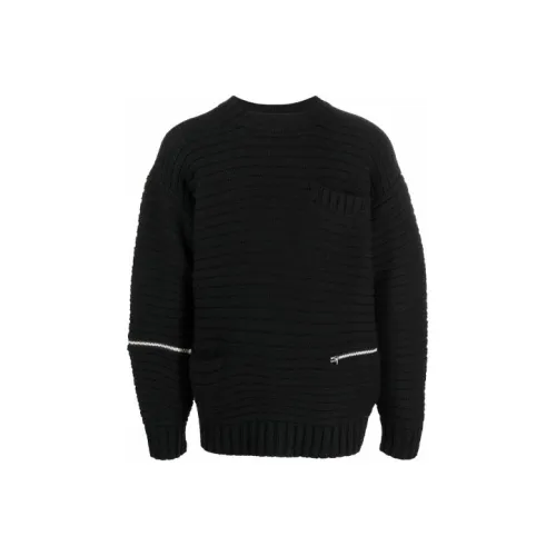 Sacai совместный бренд Черные мужские свитеры