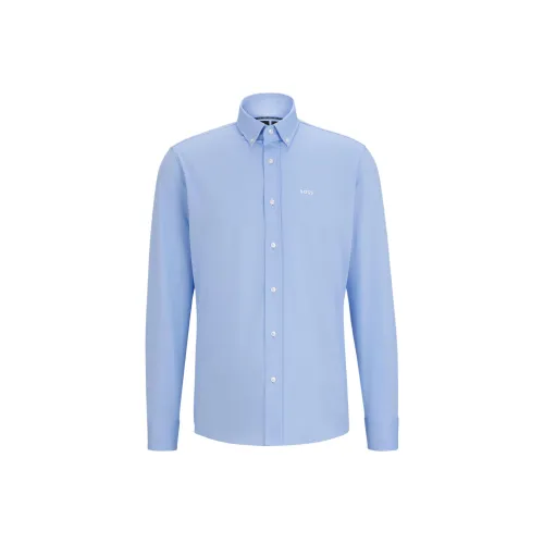 Hugo Boss Мужские Синие Рубашки