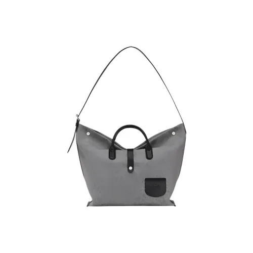 LONGCHAMP Roseau Essential Шерсть с коровьей кожей комбинированная одно плечо сумка экстра-большая женская серый