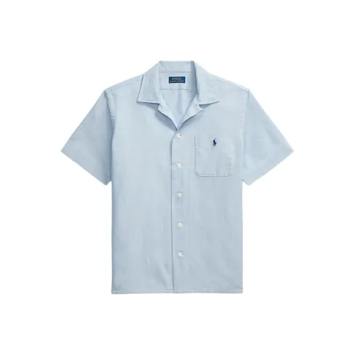 Polo Ralph Lauren Blue Men's Shirts Поло Ralph Lauren Синие Мужские Рубашки