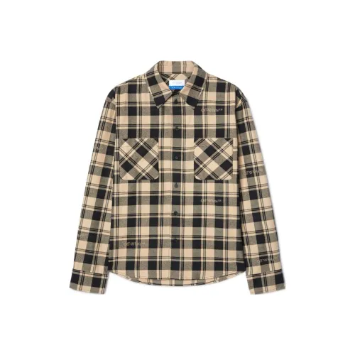 OFF Белый FW23 Рубашка Регулярного кроя Унисекс Хаки