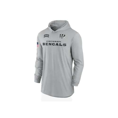 nike Dri FitNFL CINCINNATI Bengals Salute To Service Edge Талисман LOCKUP Толстовка Мужской Серый