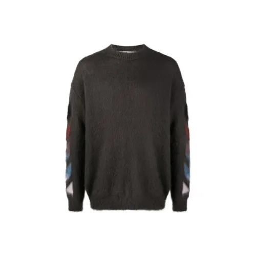 Off Белый SS21 Серый Мужские Свитера