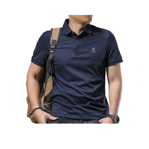 Seasonal Words Поло Мужское Королевский Синий