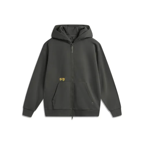 LINING Sports Life Collection Обсидиановый серый Унисекс Толстовки