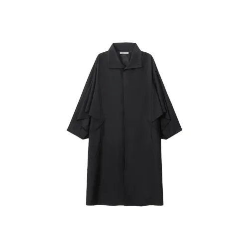 YUNYI Ink Black Men's Coat YUNYI Ink Black Мужское пальто