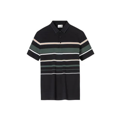 Поло Dance with Wolves Мужское Черное