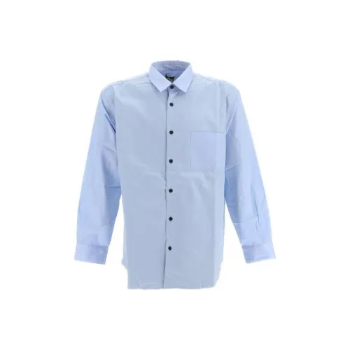 GR10K Blue Men's Shirts GR10K Синий Мужские Рубашки